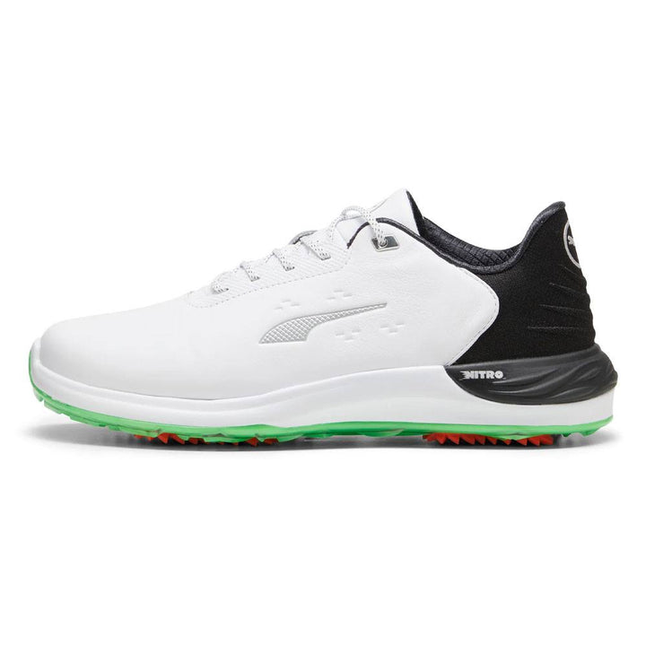 PUMA Phantomcat Nitro Golf Shoes White/Black/Fluro Green - 24 Men