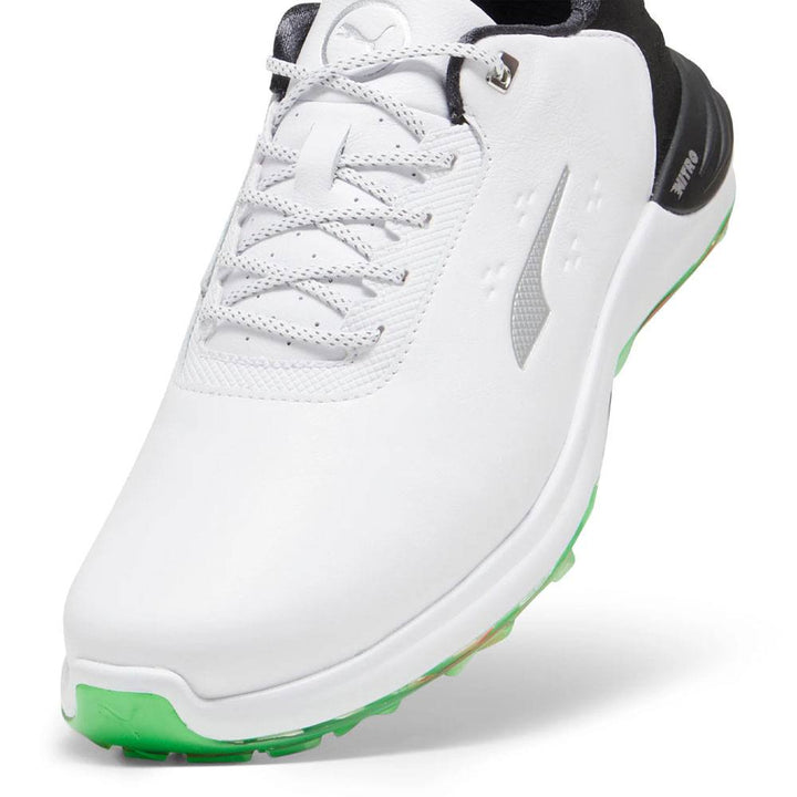 PUMA Phantomcat Nitro Golf Shoes White/Black/Fluro Green - 24 Men