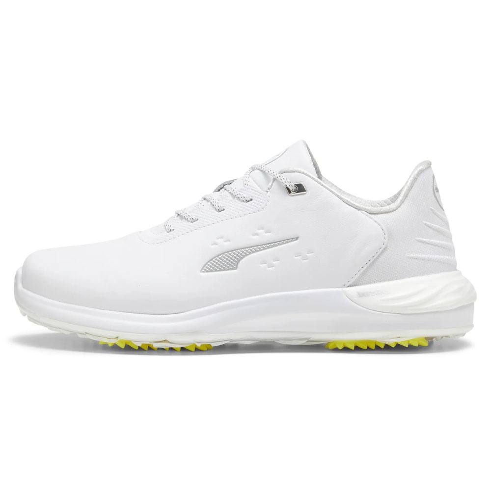 PUMA Phantomcat Nitro Golf Shoes White/Silver/Feather Gray - 24