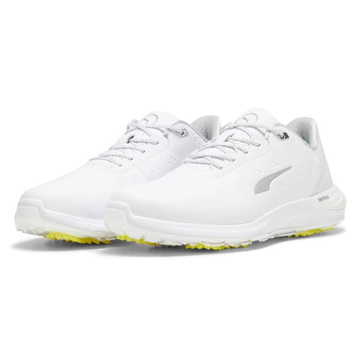 PUMA Phantomcat Nitro Golf Shoes White/Silver/Feather Gray - 24 Men