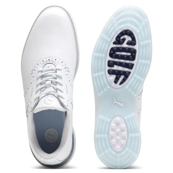 PUMA Avant Spikeless Golf Shoes White/Ash Gray/Icy Blue - 24 Men