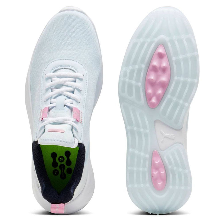 PUMA Fusion Crush Sport Spikeless Golf Shoes Icy Blue/Pink Icing - 24 Women