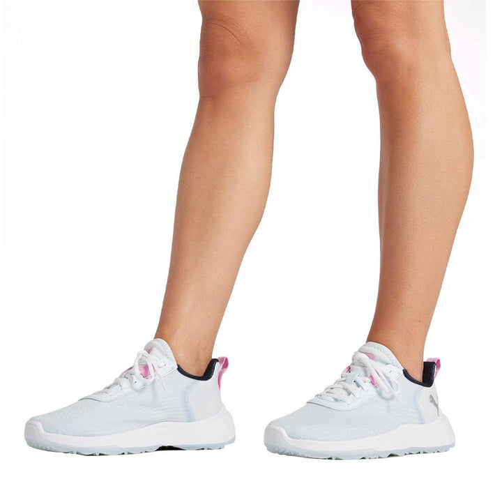 PUMA Fusion Crush Sport Spikeless Golf Shoes Icy Blue/Pink Icing - 24 Women