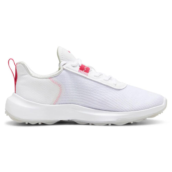 PUMA Fusion Crush Sport Spikeless Golf Shoes White/Garnet Rose - 24 Women