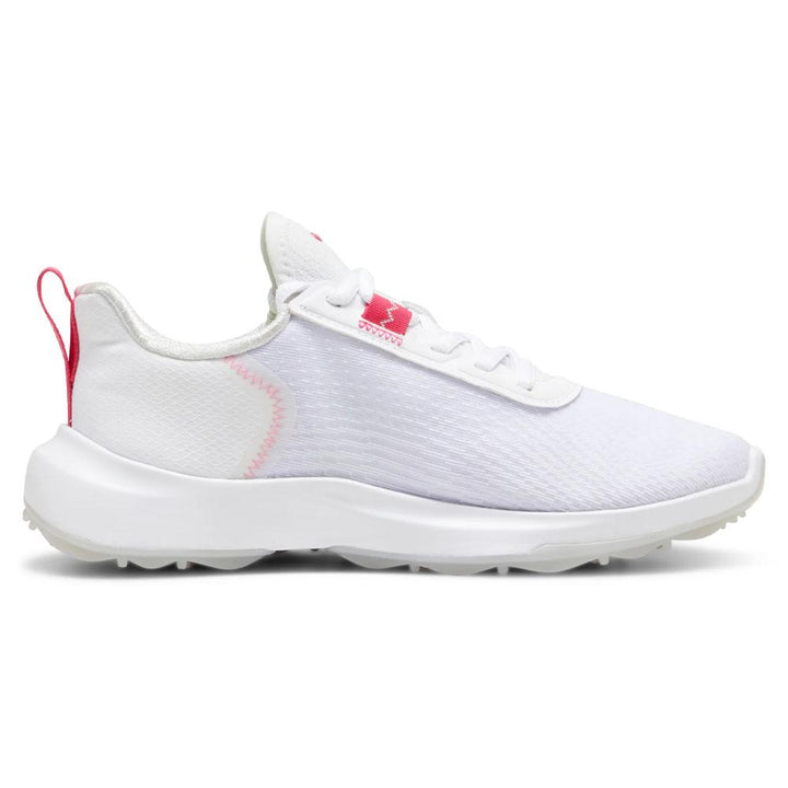 PUMA Fusion Crush Sport Spikeless Golf Shoes White/Garnet Rose - 24 Women
