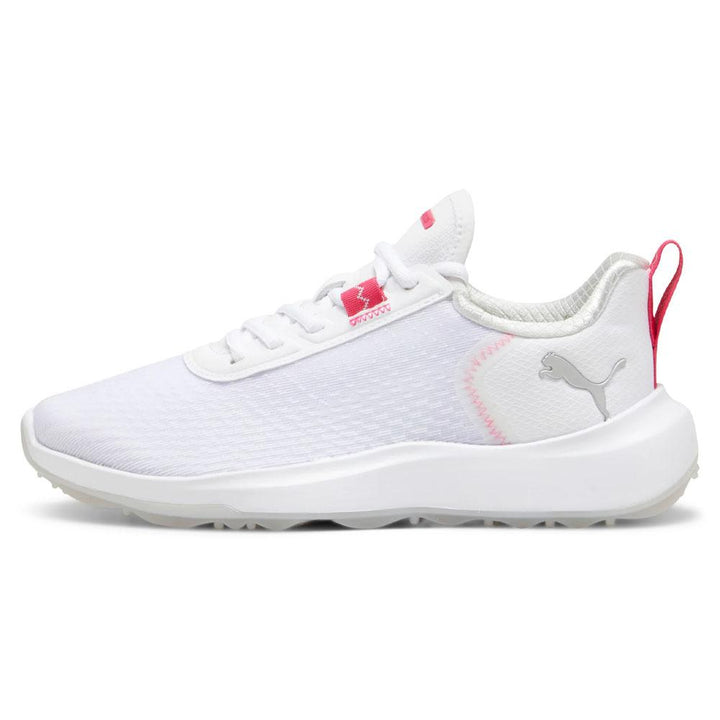 PUMA Fusion Crush Sport Spikeless Golf Shoes White/Garnet Rose - 24 Women