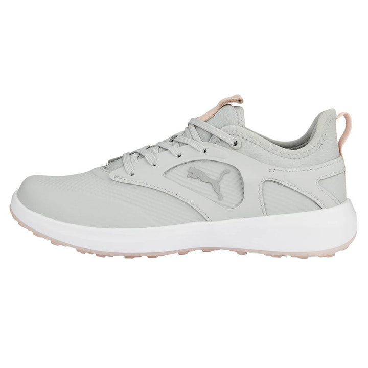 PUMA Ignite Malibu Spikeless Golf Shoes High Rise/Silver/Rose Dust - 24 Women