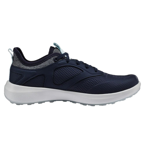 PUMA Ignite Malibu Spikeless Golf Shoes Navy/Icy Blue/White - 24 Women