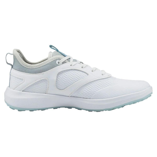 PUMA Ignite Malibu Spikeless Golf Shoes White/Silver/Lucite - 24 Women