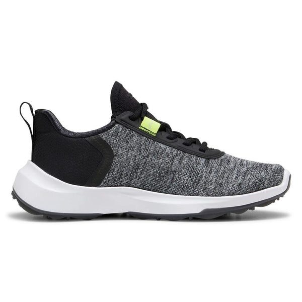 PUMA Fusion Crush Sport Junior Spikeless Golf Shoes Black/Electric Lime - 24 Boys