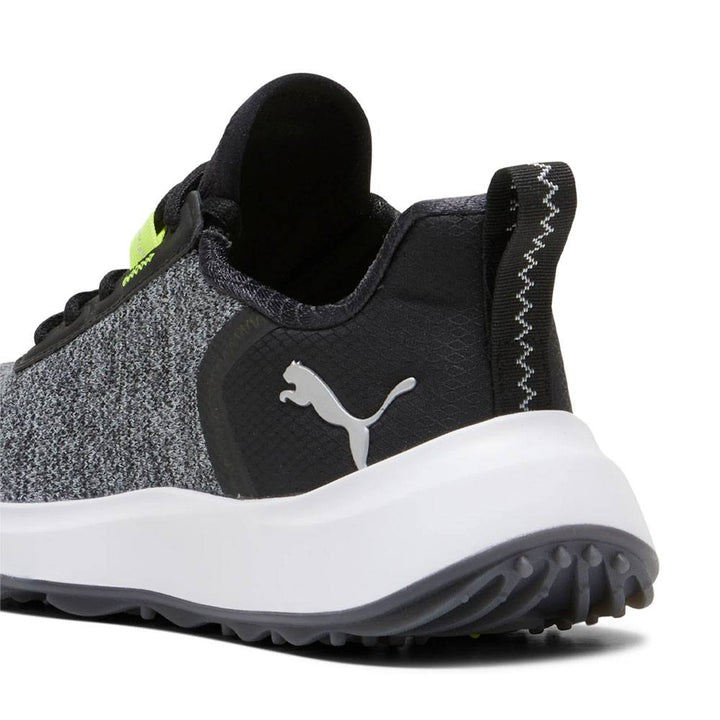 PUMA Fusion Crush Sport Junior Spikeless Golf Shoes Black/Electric Lime - 24 Boys