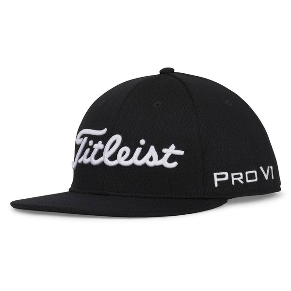 Titleist Tour Elite Flat Bill Golf Cap Black/White - 24 Men