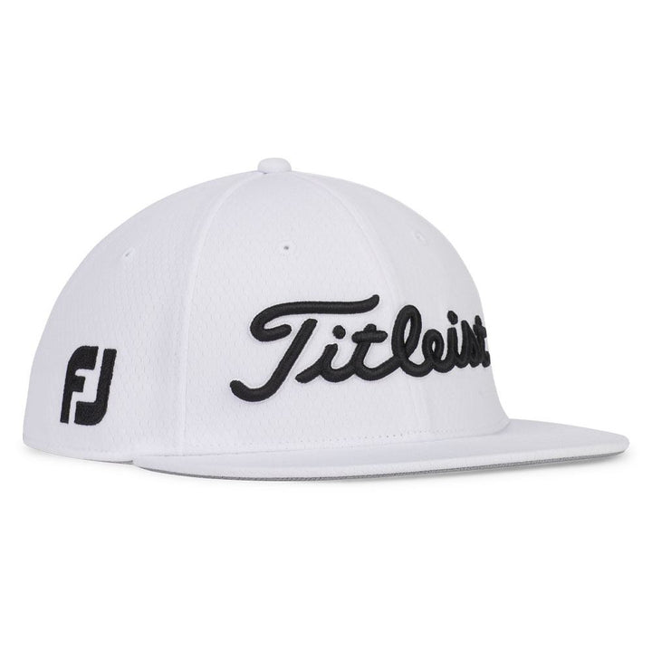Titleist Tour Elite Flat Bill Golf Cap White/Black - 24 Men