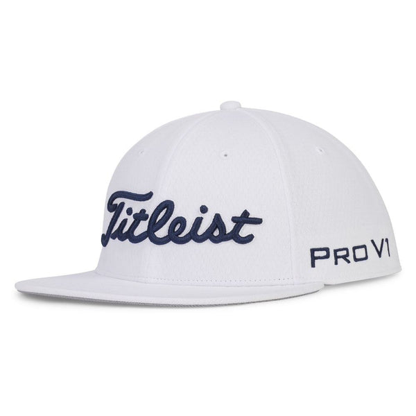 Titleist Tour Elite Flat Bill Golf Cap White/Navy - 24 Men