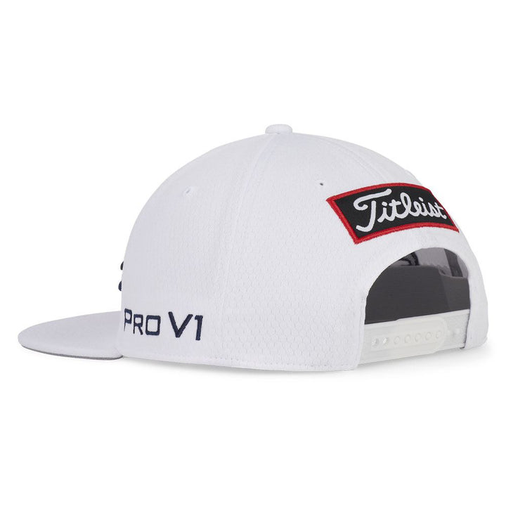 Titleist Tour Elite Flat Bill Golf Cap White/Navy - 24 Men