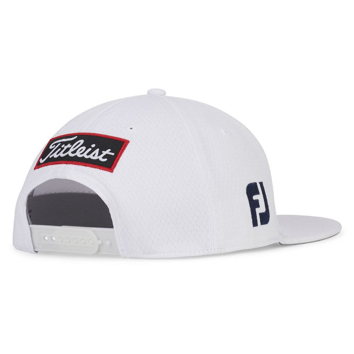 Titleist Tour Elite Flat Bill Golf Cap White/Navy - 24 Men