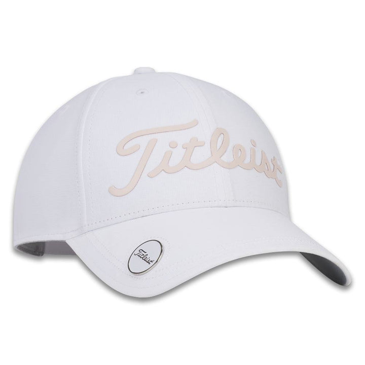 Titleist Players Performance Ball Marker Golf Cap White/Rose - 24 Women