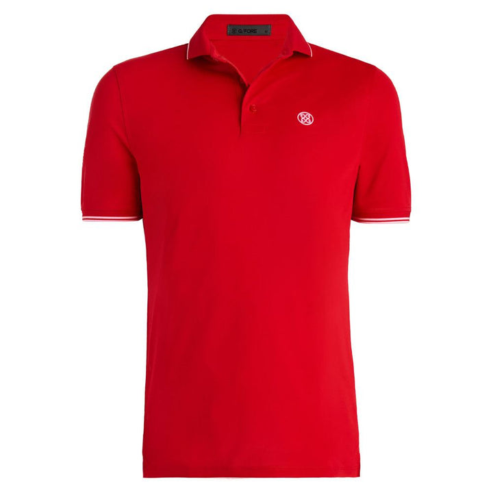 Gfore Rib Collar Tech Pique Golf Polo Lava - SP24