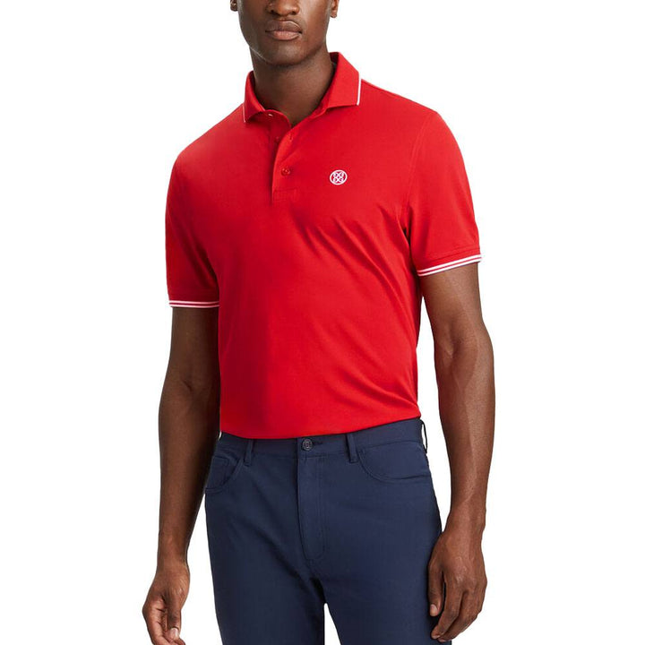 Gfore Rib Collar Tech Pique Golf Polo Lava - SP24