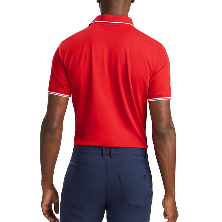 Gfore Rib Collar Tech Pique Golf Polo Lava - SP24