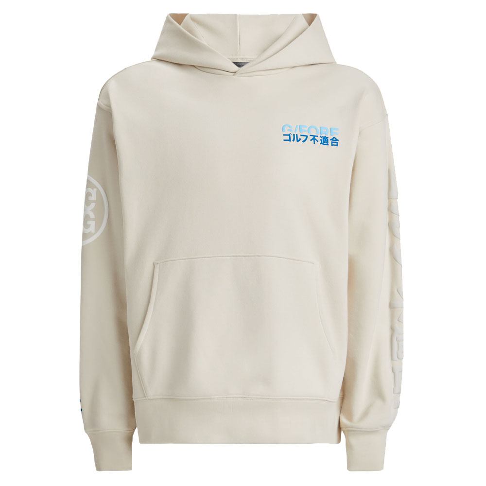 Gfore J/Fore Oversized French Terry Hoodie Golf Jacket Stone