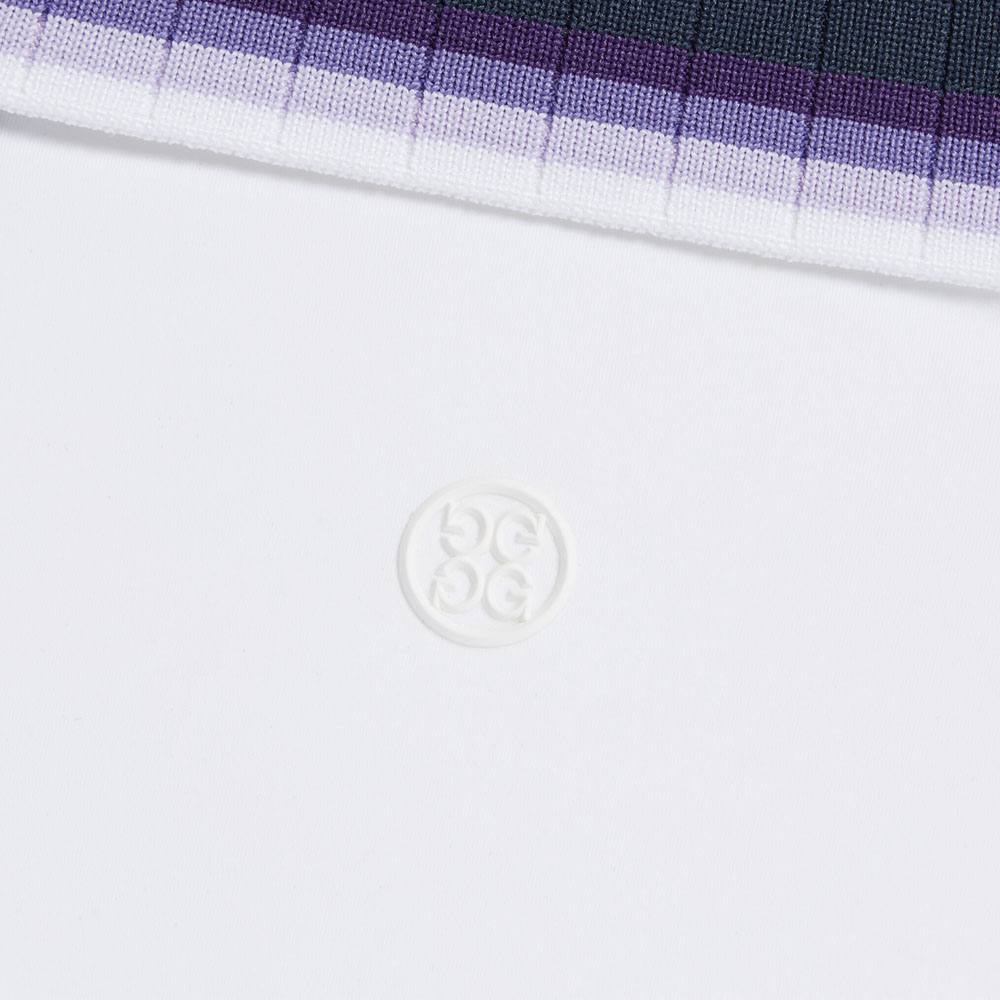 Gfore Contrast Silky Tech Nylon Golf Polo Snow - SP24 Women