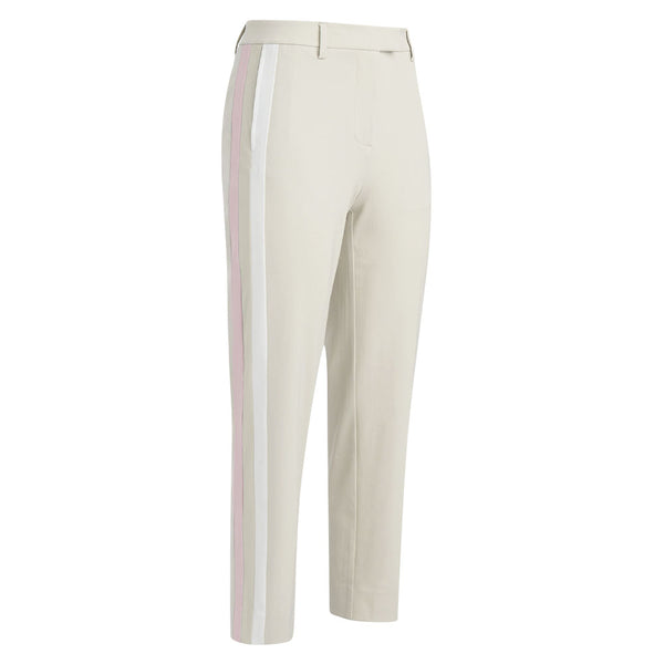 Gfore Side Stripe Stretch Technical Twill Golf Pants Stone/Pink - SP24 Women