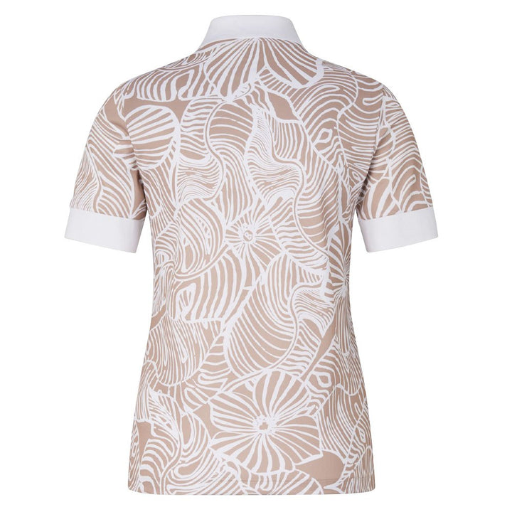 Bogner Deloris Golf Polo Beige/White - SS24 Women