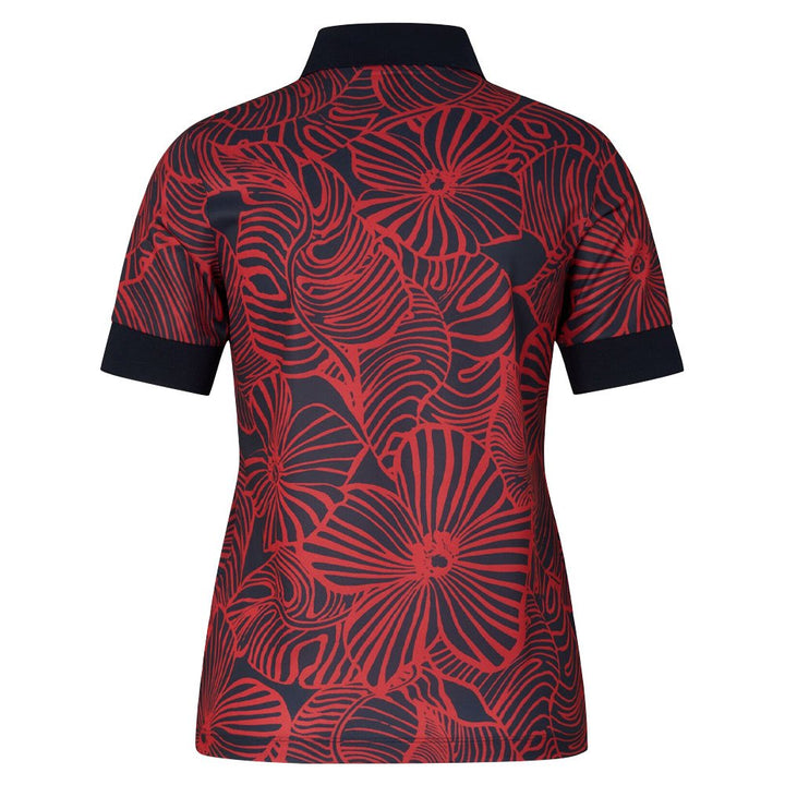 Bogner Deloris Golf Polo Red/Navy Blue - SS24 Women