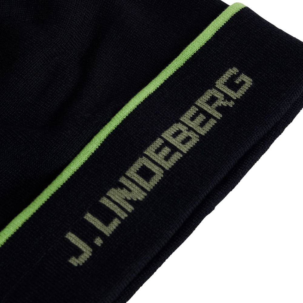 J.Lindeberg Stripe Golf Beanie JL Navy - FW24