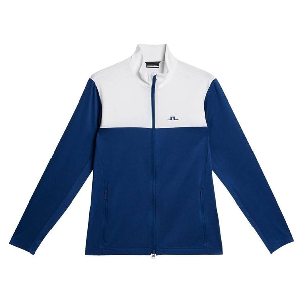 J.Lindeberg Banks Mid Layer Golf Jacket Estate Blue - SS24