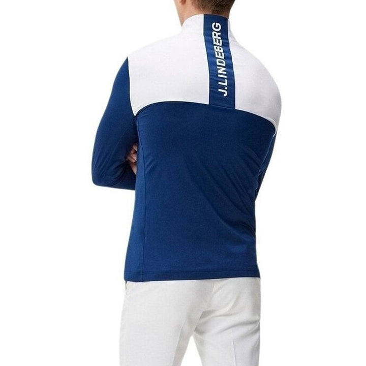 J.Lindeberg Banks Mid Layer Golf Jacket Estate Blue - SS24