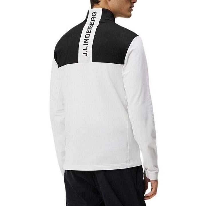 J.Lindeberg Banks Mid Layer Golf Jacket White - SS24