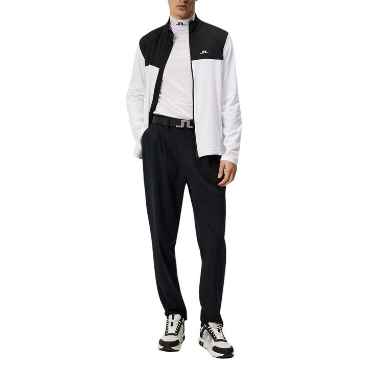 J.Lindeberg Banks Mid Layer Golf Jacket White - SS24