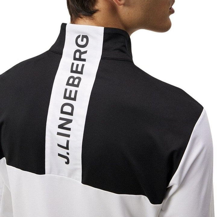 J.Lindeberg Banks Mid Layer Golf Jacket White - SS24