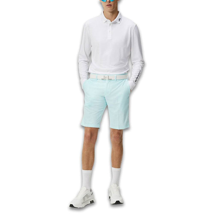 J.Lindeberg Tour Tech Longsleeve Golf Polo White - SS24