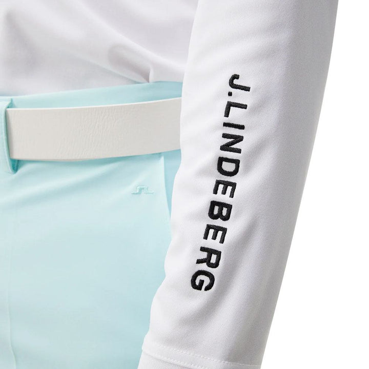 J.Lindeberg Tour Tech Longsleeve Golf Polo White - SS24