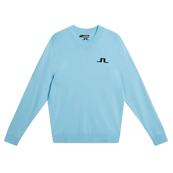 J.Lindeberg Gus Knitted Golf Sweater Baltic Sea - SS24