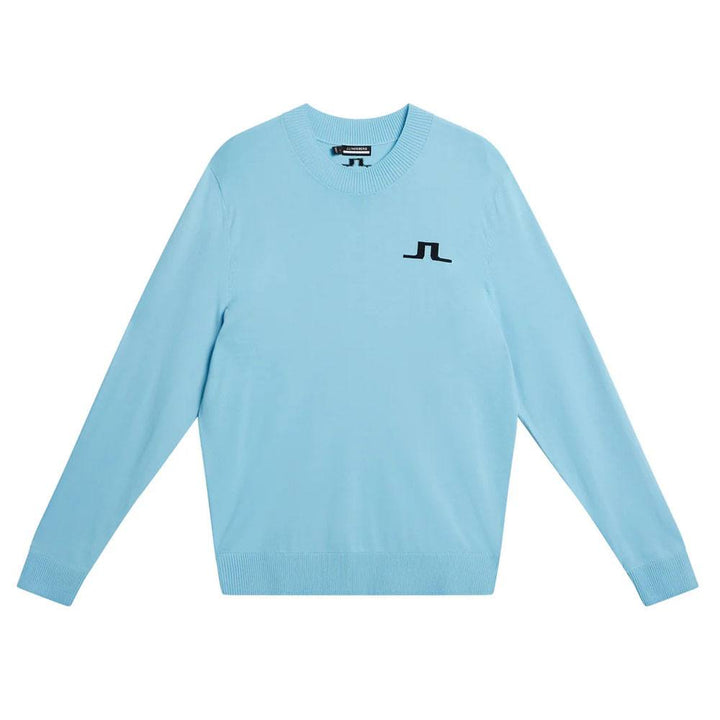 J.Lindeberg Gus Knitted Golf Sweater Baltic Sea - SS24