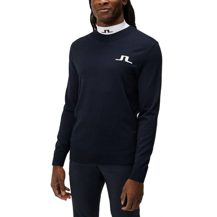 J.Lindeberg Gus Knitted Golf Sweater JL Navy - SS24