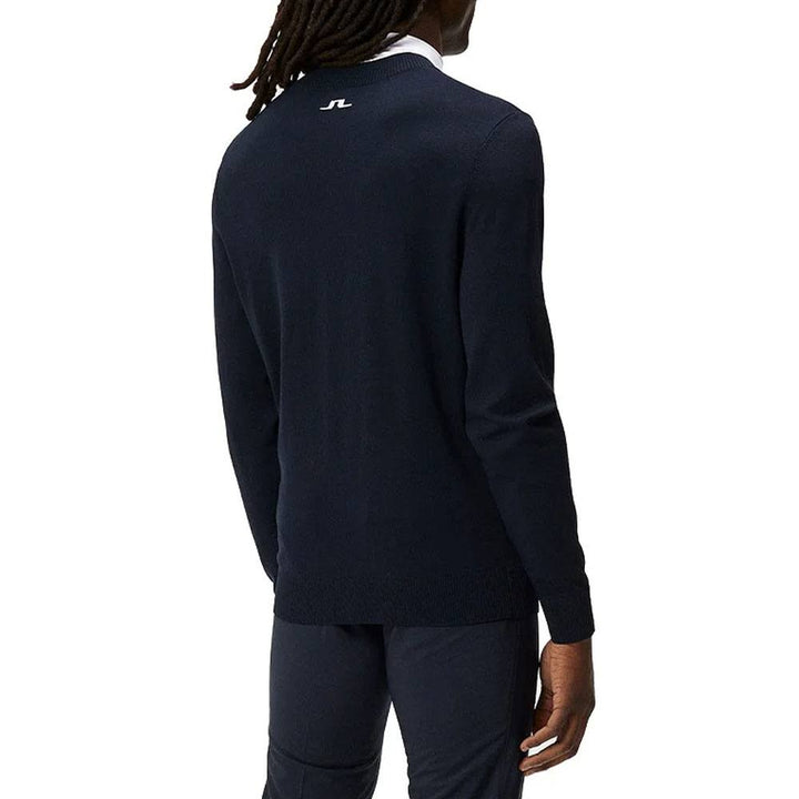 J.Lindeberg Gus Knitted Golf Sweater JL Navy - SS24