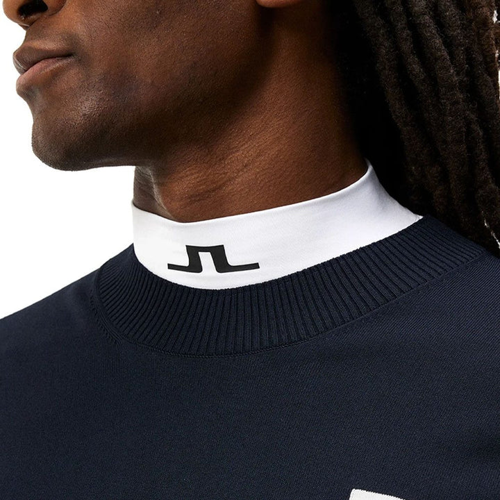 J.Lindeberg Gus Knitted Golf Sweater JL Navy - SS24