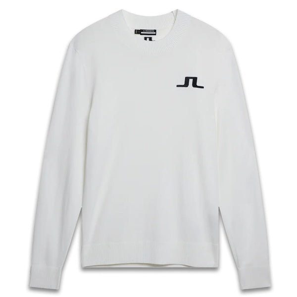 J.Lindeberg Gus Knitted Golf Sweater White - SS24