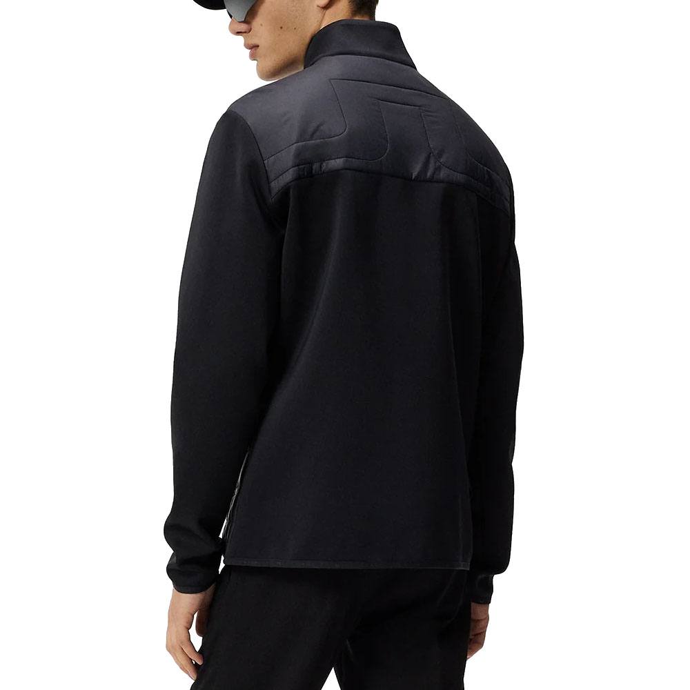 J.Lindeberg Martino Quilt Hybrid Golf Jacket Black - SS24
