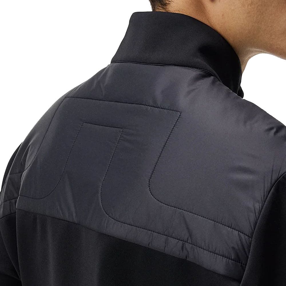 J.Lindeberg Martino Quilt Hybrid Golf Jacket Black - SS24