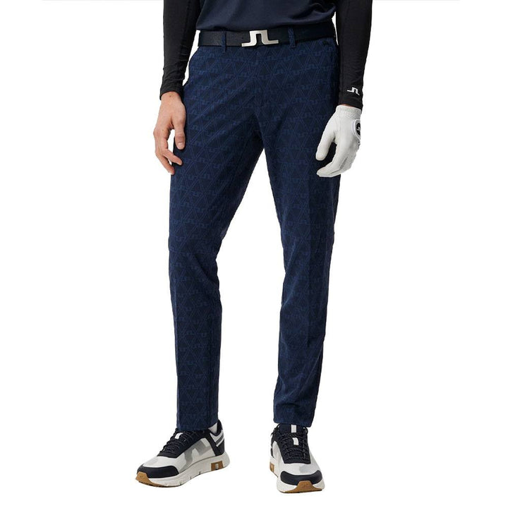 J.Lindeberg Sands Jacquard Golf Pants JL Navy - SS24