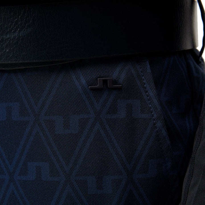 J.Lindeberg Sands Jacquard Golf Pants JL Navy - SS24