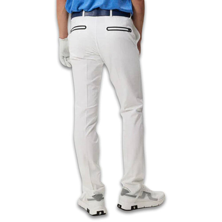 J.Lindeberg Sands Jacquard Golf Pants White - SS24