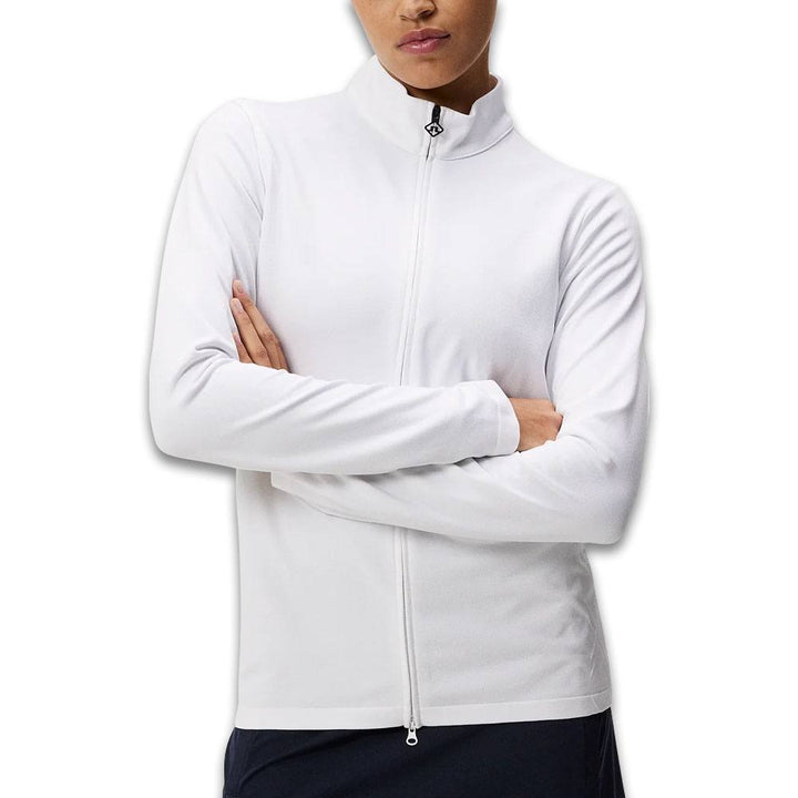 J.Lindeberg Nancy Seamless Mid Layer Golf Jacket White - SS24 Women