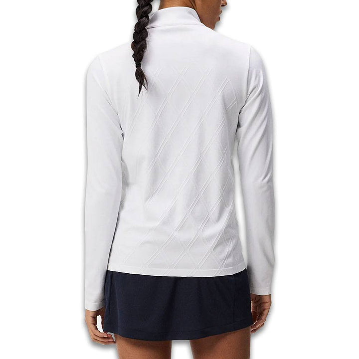 J.Lindeberg Nancy Seamless Mid Layer Golf Jacket White - SS24 Women